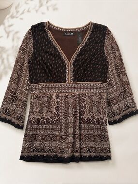 Vintage Y2K AXCESS by Liz Claiborne Mesh Boho Top | Size Medium